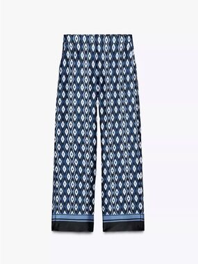 Men's patterned wide-leg pants